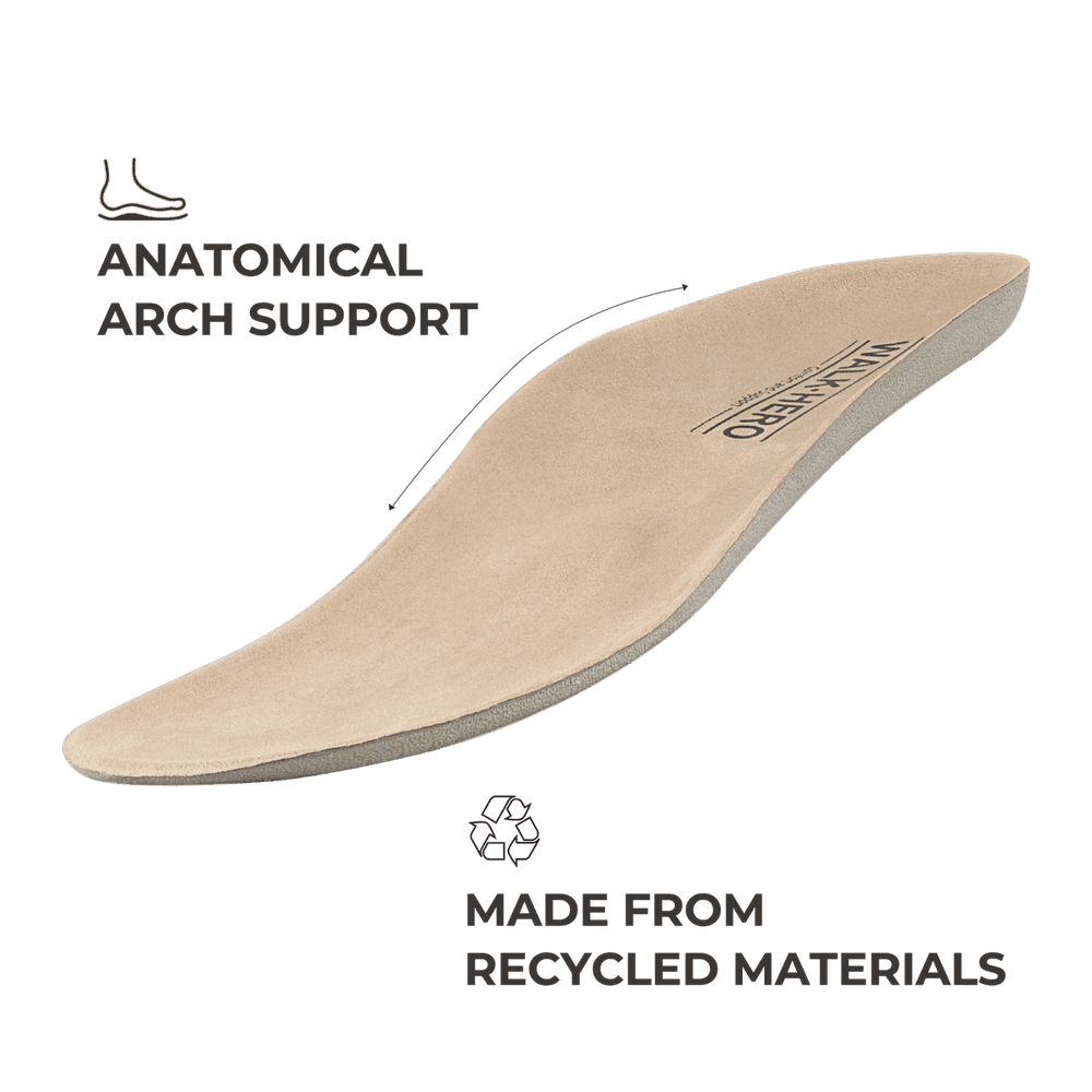 WALKHERO anatomical arch-support insole, made from recycled materials