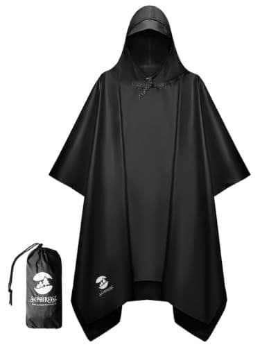 SaphiRose Hooded Rain Poncho (Waterproof)