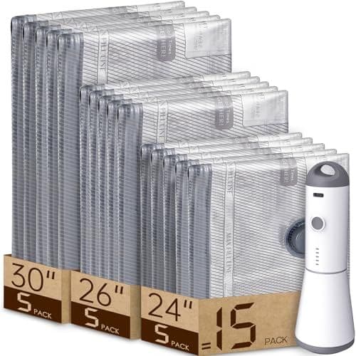 Vacbird Travel Vacuum Bags with Rechargeable Pump